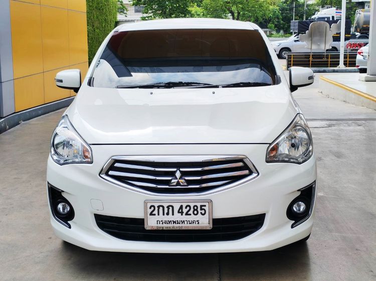 Mitsubishi Attrage 2013 1.2 GLS Sedan เบนซิน ไม่ติดแก๊ส เกียร์อัตโนมัติ ขาว