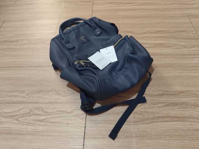 ไม่ระบุ น้ำเงิน หนัง PU 🎒ขายกระเป๋าเป้สะพายหลังแบรนด์anelloรุ่นหนังPU