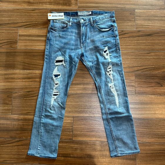👖★ กางเกงยีนส์ EXPRESS JEANS – ROCCO ★ ของแท้  Slim Fit Skinny Leg แต่งขาดสไตล์วินเทจ