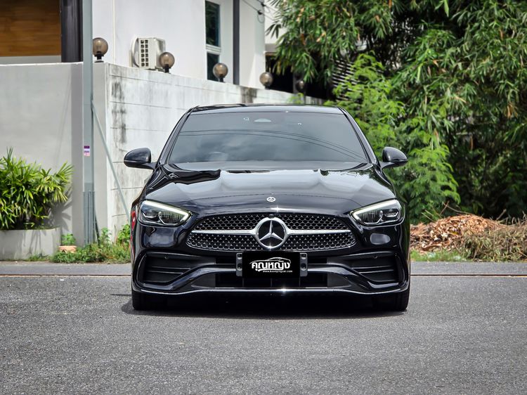 Mercedes-Benz C-Class 2022 C220 Sedan ดีเซล ไม่ติดแก๊ส เกียร์อัตโนมัติ ดำ รูปที่ 3