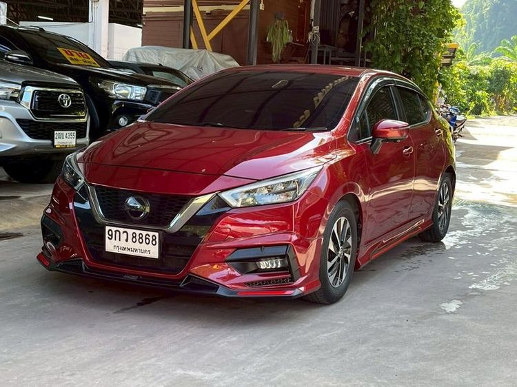 รถ Nissan Almera 1.0L Turbo VL CVT สี แดง