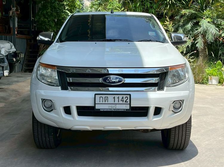Ford Ranger 2014 2.2 Hi-Rider XLT Pickup ดีเซล ไม่ติดแก๊ส เกียร์ธรรมดา ขาว รูปที่ 2