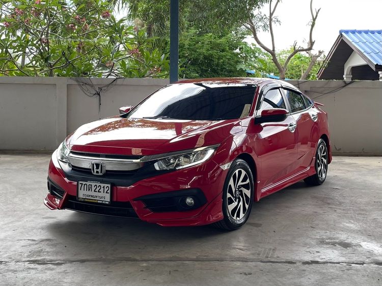 Honda Civic 2018 1.8 EL i-VTEC Sedan เบนซิน ไม่ติดแก๊ส เกียร์อัตโนมัติ แดง รูปที่ 1