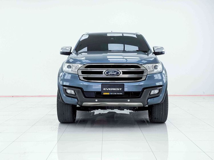 Ford Everest 2018 3.2 Titanium Plus 4WD Utility-car ดีเซล ไม่ติดแก๊ส เกียร์อัตโนมัติ ฟ้า รูปที่ 3