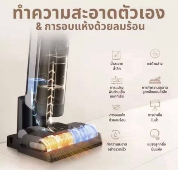 เครื่องดูดฝุ่นไร้สายแบบเปียกและแห้ง ENOLUX x10 Plus ของแท้ ของใหม่แกะกล่อง รับประกัน5ปี ส่งต่อ รูปที่ 5