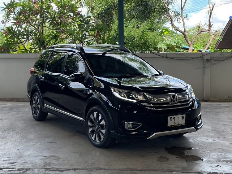 Honda BR-V 2020 1.5 SV Utility-car เบนซิน ไม่ติดแก๊ส เกียร์อัตโนมัติ ดำ รูปที่ 3