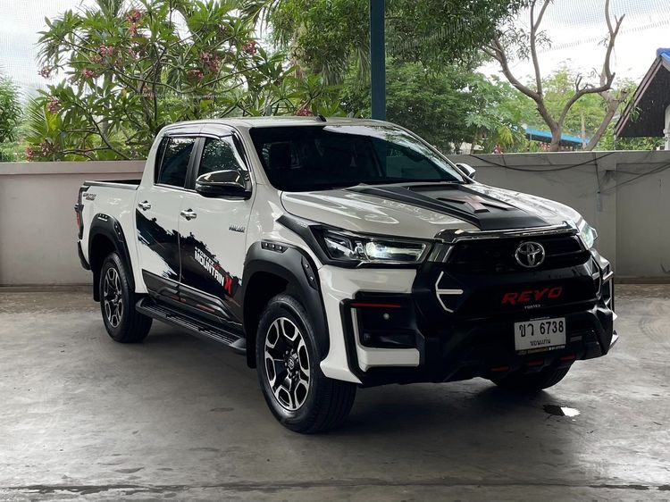Toyota Hilux Revo 2021 Double Cab 2.4 Mid Prerunner Pickup ดีเซล ไม่ติดแก๊ส เกียร์อัตโนมัติ ขาว รูปที่ 3