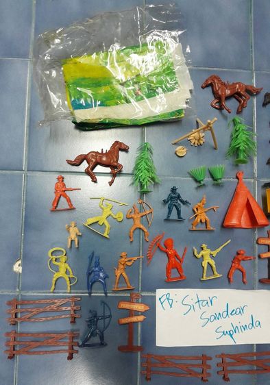 ของเล่น ชุด Cowboy อินเดียแดง ได้ทั้งเซตตามภาพ ส่งฟรี รูปที่ 2