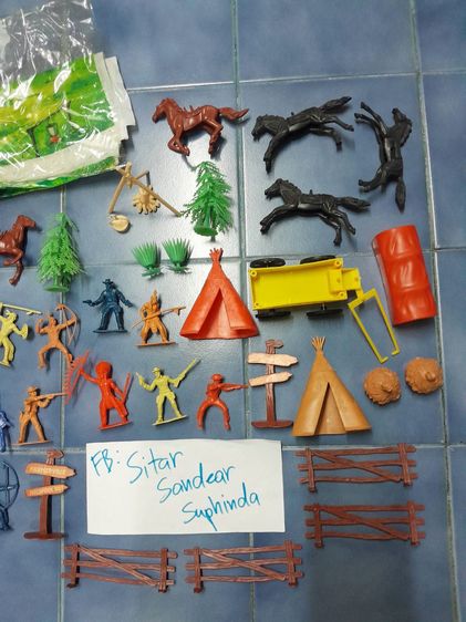 ของเล่น ชุด Cowboy อินเดียแดง ได้ทั้งเซตตามภาพ ส่งฟรี รูปที่ 3