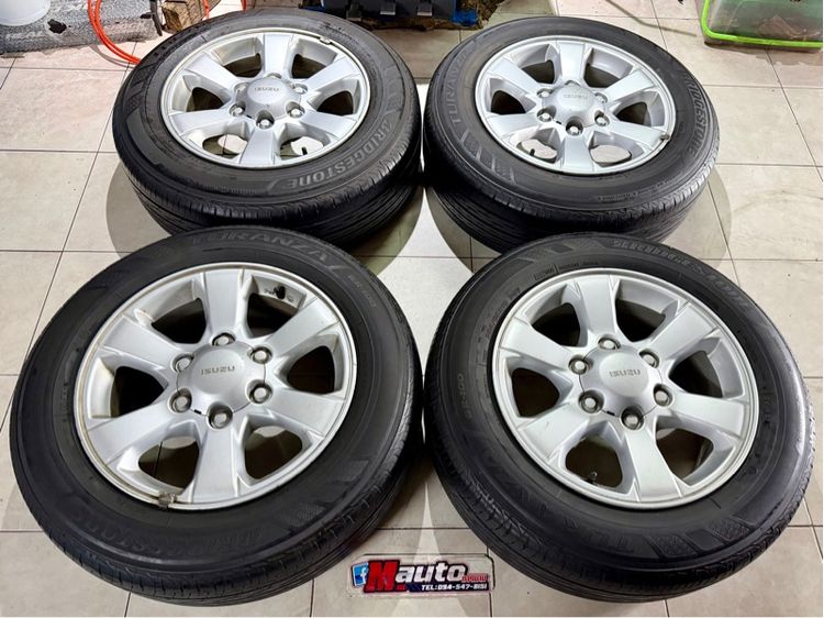 อะลูมิเนียมอัลลอย 16" อื่นๆ ล้อแม็กISUZU 16  แถมยาง บริสโตน 205 65 16