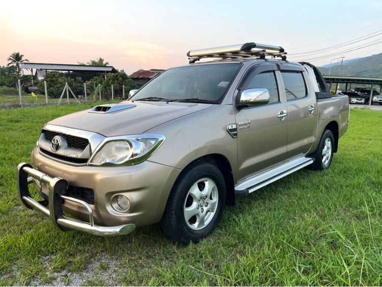 Toyota Hilux Vigo 2010 3.0 G VN Turbo Pickup ดีเซล ไม่ติดแก๊ส เกียร์อัตโนมัติ น้ำตาล