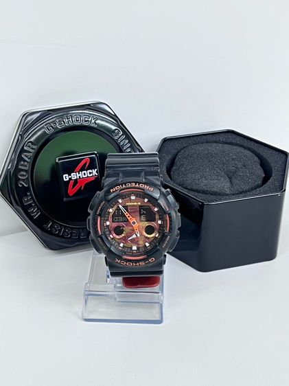 G-SHOCK GA-100BR สีดําส้ม ของแท้ ครบกล่อง รูปที่ 5