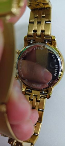 Fossil ES5358 สีทอง หน้าปัดมุก ประดับคริสตัล ครบกล่อง ใบเสร็จ Central รูปที่ 12