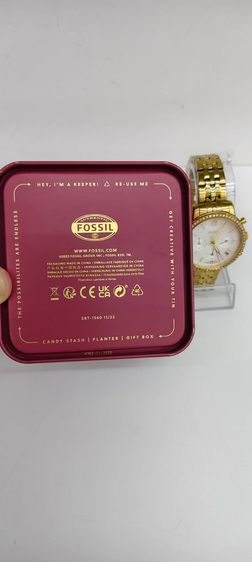 Fossil ES5358 สีทอง หน้าปัดมุก ประดับคริสตัล ครบกล่อง ใบเสร็จ Central รูปที่ 17