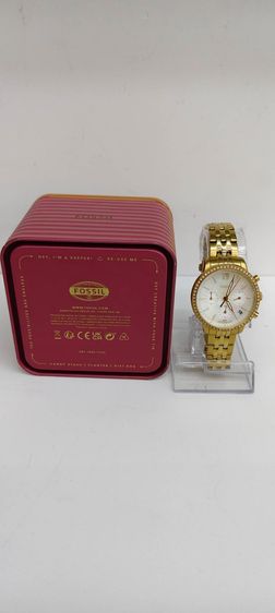 Fossil ES5358 สีทอง หน้าปัดมุก ประดับคริสตัล ครบกล่อง ใบเสร็จ Central รูปที่ 18