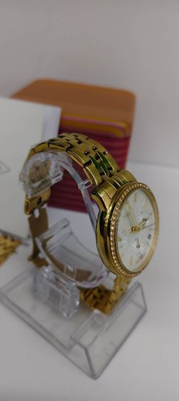 Fossil ES5358 สีทอง หน้าปัดมุก ประดับคริสตัล ครบกล่อง ใบเสร็จ Central รูปที่ 2