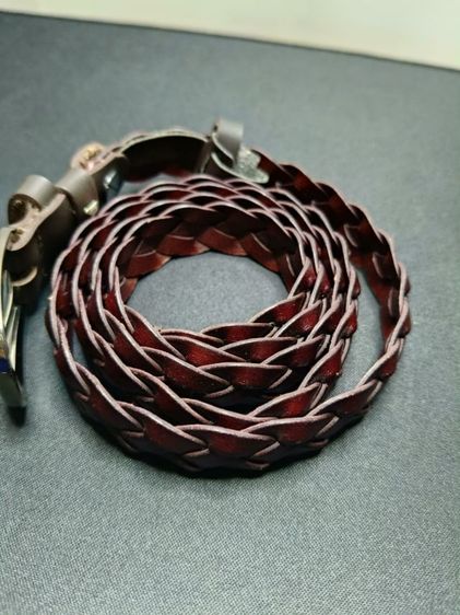 เข็มขัดหนังถักแท้ แบรนด์ DEVY สีน้ำตาลเข้ม สไตล์วินเทจคลาสสิก รูปที่ 11