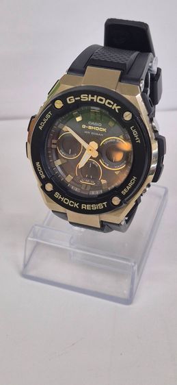 ดำ Casio G-SHOCK รุ่น GS-S300G สีดําทอง ดีไซน์เท่ แข็งแรง สายเรซิ่น ใส่ลุยได้ ระบบTough Solar