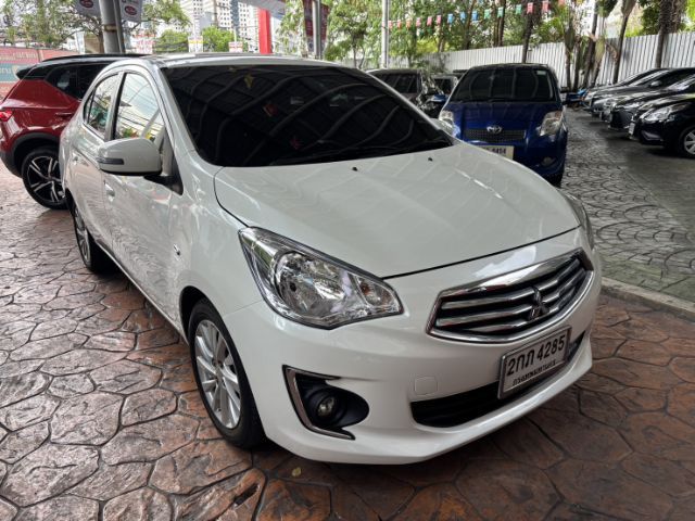 Mitsubishi Attrage 2013 1.2 GLS Sedan เบนซิน ไม่ติดแก๊ส เกียร์อัตโนมัติ ขาว รูปที่ 3