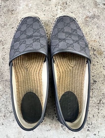 Gucci Espadrille In Black GG Supreme Canvas 39EU รูปที่ 3