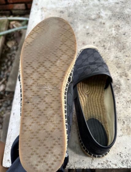 Gucci Espadrille In Black GG Supreme Canvas 39EU รูปที่ 6