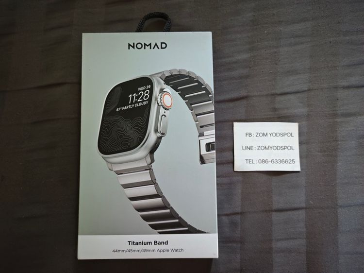 สายนาฬิกา Nomad Titanium Silver Hardware 