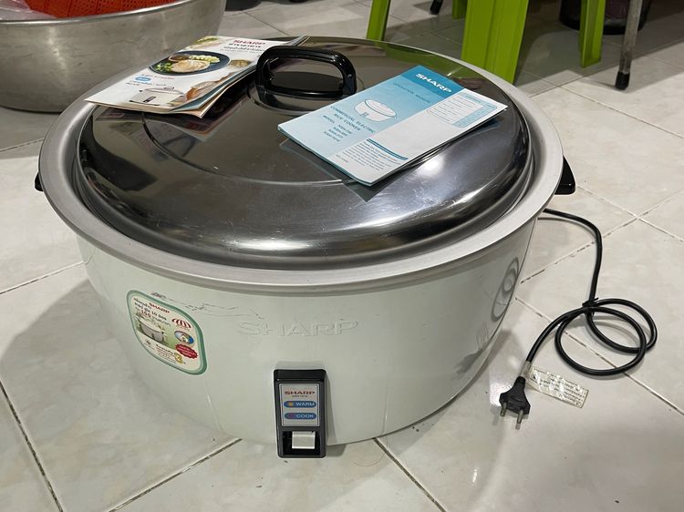 อุปกรณ์เครื่องครัวทำอาหาร SHARP KSH-1010 หม้อหุงข้าวไฟฟ้า 10 ลิตร สภาพใหม่ พร้อมคู่มือครบ