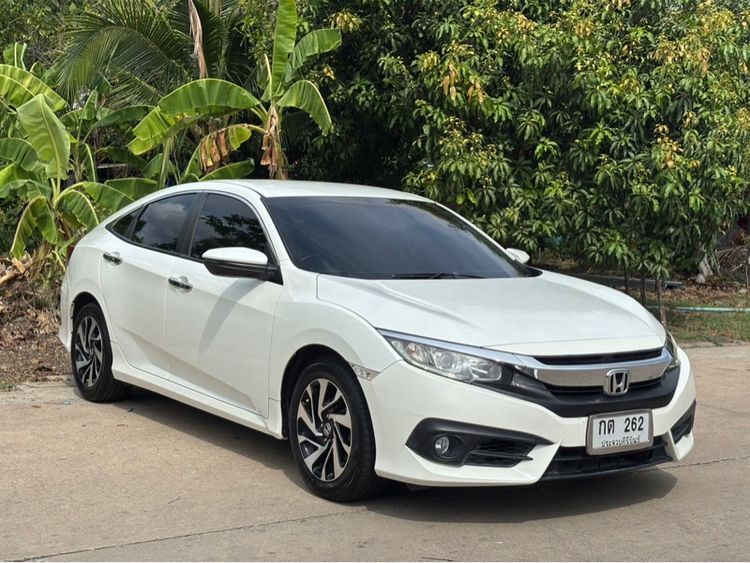 Honda Civic 2016 1.8 EL i-VTEC Sedan เบนซิน ไม่ติดแก๊ส เกียร์อัตโนมัติ ขาว รูปที่ 2