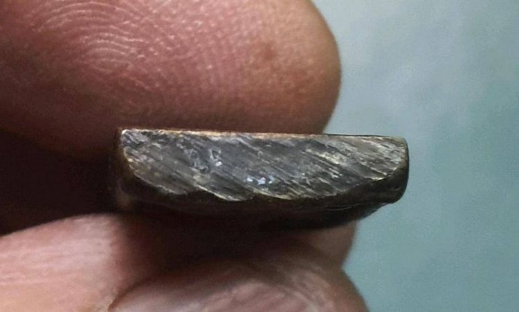 เหรียญหล่อโบราญ ระฆังหลังฆ้อน วัดระฆัง ยุคต้น ปี.2460 หลังยันต์