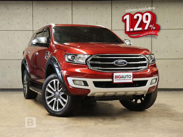รถ Ford Everest 2.0 Titanium Plus สี แดง