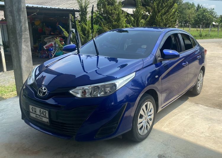 Toyota Yaris ATIV 2018 1.2 J Eco Sedan เบนซิน ไม่ติดแก๊ส เกียร์อัตโนมัติ น้ำเงิน รูปที่ 3