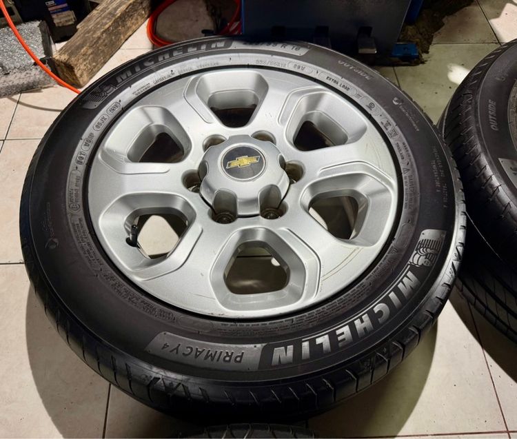 ล้อแม็กกระบะเตี๊ย เชฟได้ isuzuได้ ขอบ16 พร้อมยางมิชลีน 225 55 16 รูปที่ 6