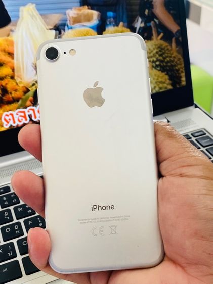 iPhone 7 32GB สีซิลเวอร์ มือสอง เครื่องศูนย์ไทย สภาพดีมากๆ จอสวย แบตดี สแกนนิ้วได้ปกติ  รูปที่ 2
