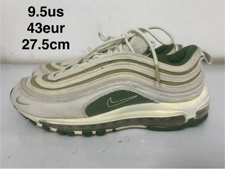 ขาว ผ้า รองเท้าผ้าใบ UK 9 | EU 43 1/3 | US 9.5 รองเท้า nike airmax97