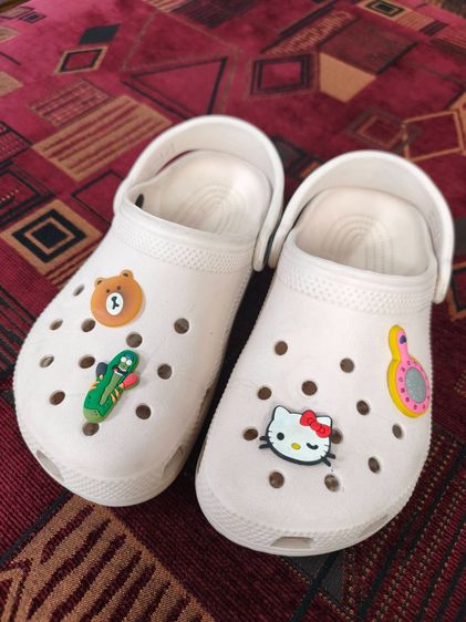 Crocs แท้ ไซส์J2(20.8cm) รุ่นคลาสสิค สีชมพูพาสเทล