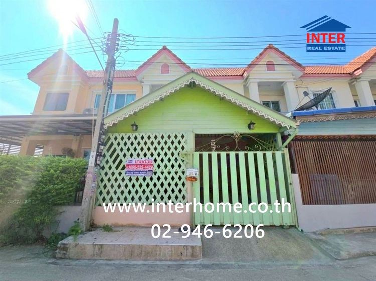 ทาวน์เฮ้าส์ 2 ชั้น 18.5 ตร.ว. หมู่บ้านสยามนิเวศน์ 2 ซอยพรพัฒนา ถนนประชาอุทิศ-วัดคู่สร้าง ถนนสุขสวัสดิ์ พระสมุทรเจดีย์ สมุทรปราการ