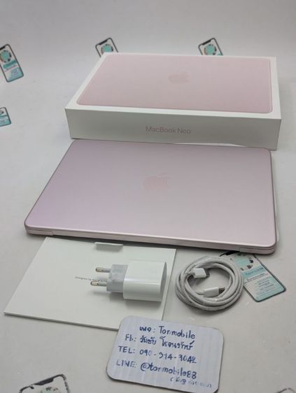 ขาย เทิร์น Macbook Neo Ram 8 Rom 512 ศูนย์ไทย รอบชาร์จ 3 รอบ สภาพใหม่เอี่ยม อุปกรณ์ครบยกกล่อง ประกันยาว 11 เดือน เพียง 18,590 บาท ครับ