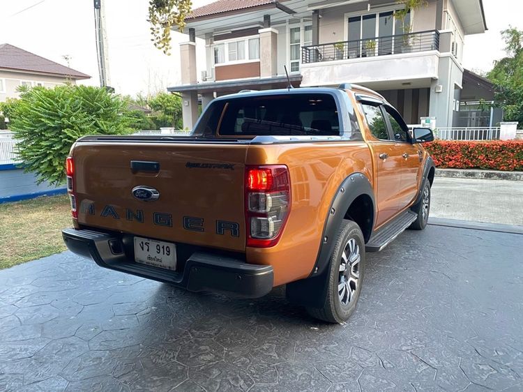 Ford Ranger 2019 2.0 Hi-Rider Wildtrak Pickup ดีเซล เกียร์อัตโนมัติ ส้ม รูปที่ 4