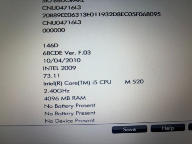 HP ProBook 6450 core i5 2.4Ghz RAM 4 GB HD 250 GB จอ 14 นิ้ว งานช่าง หรือ เป็นอะไหล่ รูปที่ 13