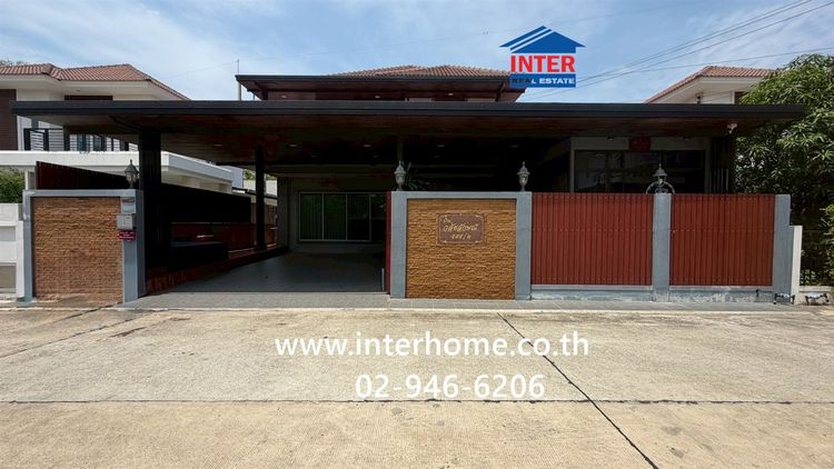 บ้านเดี่ยว 2 ชั้น 79.4 ตร.ว. หมู่บ้านพฤกษ์พิมานการ์เด้น345 หลังเทศบาลบางคูวัด ซอยข้างเทศบาลบางคูวัด ถนนหมายเลข345 ถนนราชพฤกษ์ เมืองปทุมธานี 