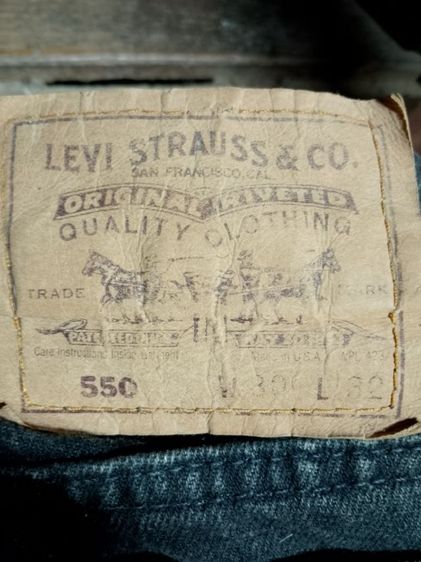 กางเกงยีนส์ levi's550 กระดุม515U.S.A.ป้ายส้ม วินเทจ รูปที่ 5