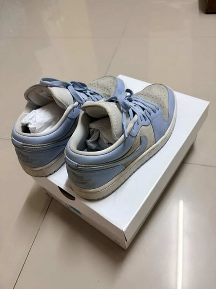 WMNS AIR JORDAN 1 LOW "Football Grey Aluminum" 🩶🩵 รูปที่ 5