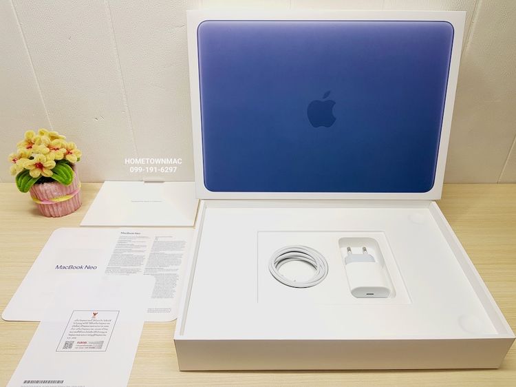 Macbook Neo (Retina13-inch, 2026) A18Pro 6-Core CPU 5-Core GPU SSD 256Gb Ram 8Gb Indigo ครบกล่อง ประกันยาวๆ ชาร์จ 4Cycle ใหม่เหมือนมือ1 รูปที่ 2