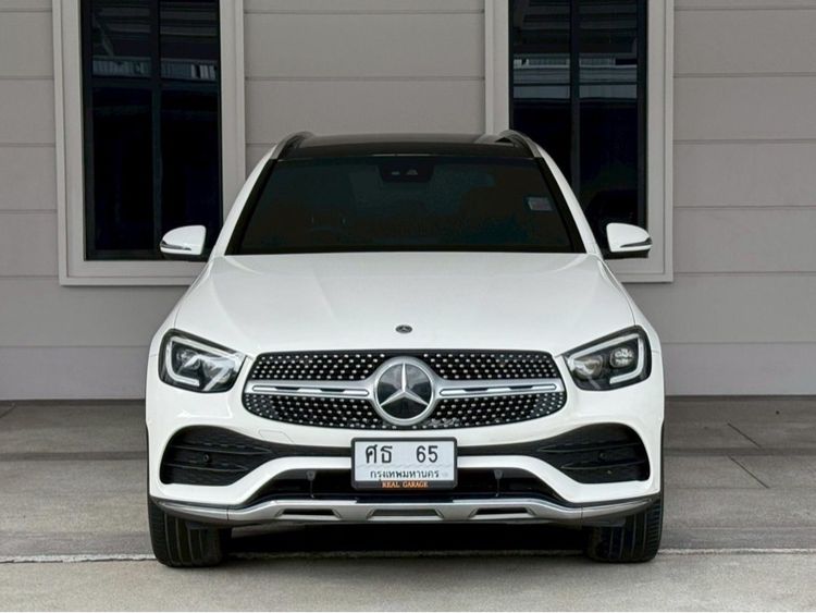 Mercedes-Benz GLC-Class 2021 GLC300e Utility-car ปลั๊กอินไฮบริด (PHEV) ไม่ติดแก๊ส เกียร์อัตโนมัติ ขาว รูปที่ 2
