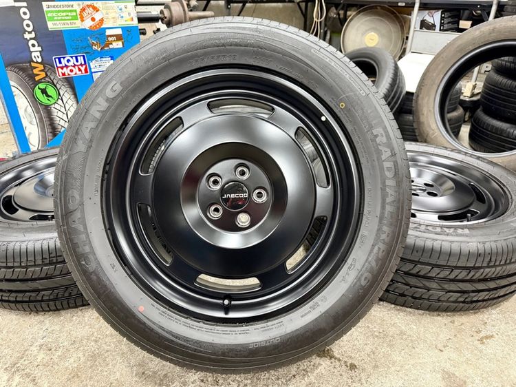 19" ล้อแม็ก JAECOO ขอบ 19” ถอดป้ายแดง ยาง CHAO YANG 255-55R19 ปี 26 ตุ่มหน้ายางยังอยู่ครบ