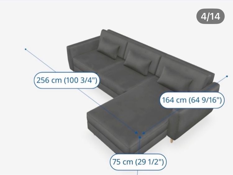🔥IKEA SLATORP  ชุดโซฟาสภาพโดยรวมยังค่ะวัสดุดีแข็งแรงน่าใช้แนะนำเลยอาจมีร่องรอยการใช้งานเดิมมาบ้าง  รูปที่ 4