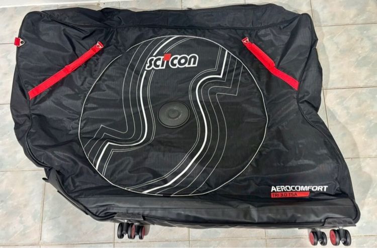 🔥SCICON AEROCOMFORT 3.0 TSA กระเป๋าใส่จักรยานวัสดุดีแข็งแรงน่าใช้แนะนำเลยค่ะสภาพยังดีมากใช้งานได้ยาวเลยค่ะ
