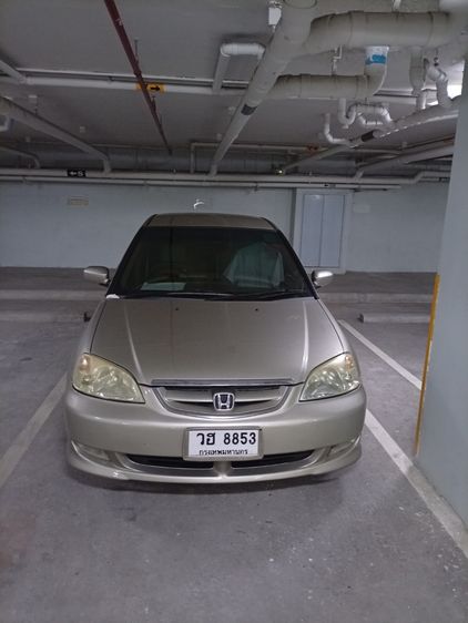 Honda Civic 2003 1.7 VTi Sedan เบนซิน ไม่ติดแก๊ส เกียร์อัตโนมัติ บรอนซ์ทอง รูปที่ 4