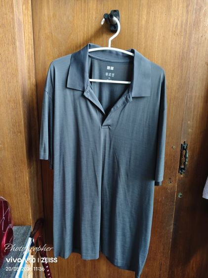 อื่นๆ แขนสั้น เสื้อโปโล ยูนิโคล่  xxl. สีเทาออกเขียว  สภาพเหมือนใหม่  ขาย 350 บามรวมส่ง