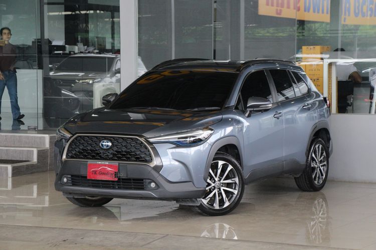 รถ Toyota Corolla Cross 1.8 Hybrid Premium Safety สี เทา